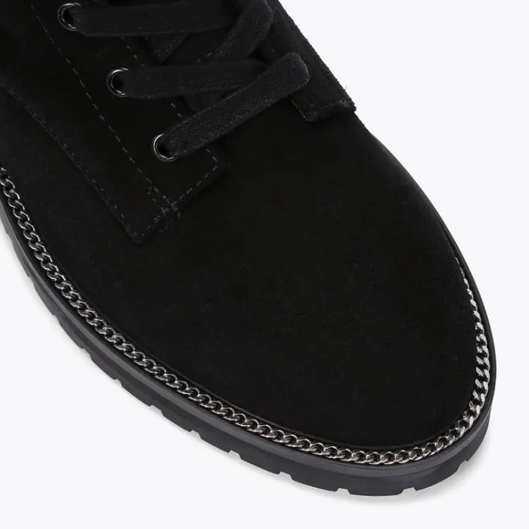 KURT GEIGER Sutton Bow Boot Black Suede Crystal Eagle Bow - Picture 11 of 16